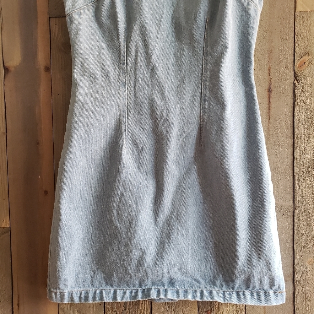 Forever 21 Dress S Small Denim Sleeveless NWT - Picture 3 of 8
